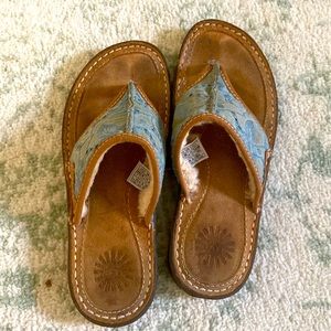 Ugg Flip Flops Fur-Lined